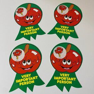 Vintage CTP Apple Scratch & Sniff Paper Reward Ribbons